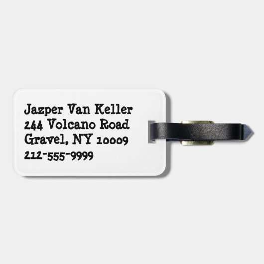 Im Beauful Im Good 9 Ball Bagagelabel (Achterkant horizontaal)