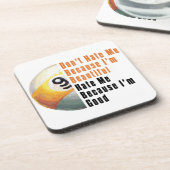 Im Beauful Im Good 9 Ball Bier Onderzetter (Linkerzijde)