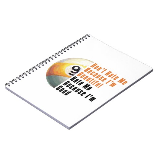 Im Beauful Im Good 9 Ball Notitieboek (Linkerzijde)