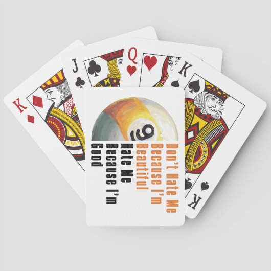Im Beauful Im Good 9 Ball Pokerkaarten (Achterkant)