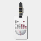 Im Beauful Im Good Baseball Bagagelabel (Voorkant verticaal)