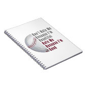 Im Beauful Im Good Baseball Notitieboek (Rechterzijde)