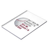 Im Beauful Im Good Baseball Notitieboek (Linkerzijde)