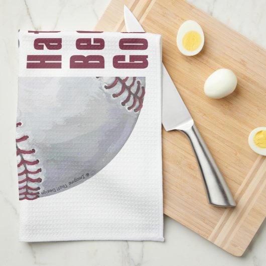 Im Beauful Im Good Baseball Theedoek (Quarter Fold)