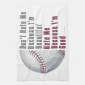 Im Beauful Im Good Baseball Theedoek (Verticaal)