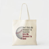 Im Beauful Im Good Baseball Tote Bag (Voorkant)