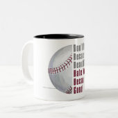 Im Beauful Im Good Baseball Tweekleurige Koffiemok (Voorkant links)