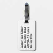 Im Beauful Im Good Basketball Bagagelabel (Achterkant verticaal)