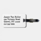 Im Beauful Im Good Basketball Bagagelabel (Achterkant horizontaal)