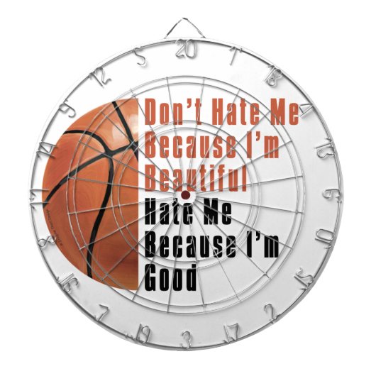 Im Beauful Im Good Basketball Dartbord (Voorkant)