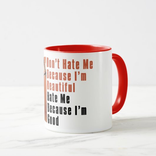 Im Beauful Im Good Basketball Mok (Voorkant rechts)