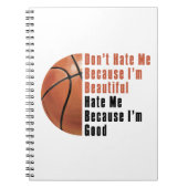 Im Beauful Im Good Basketball Notitieboek (Voorkant)