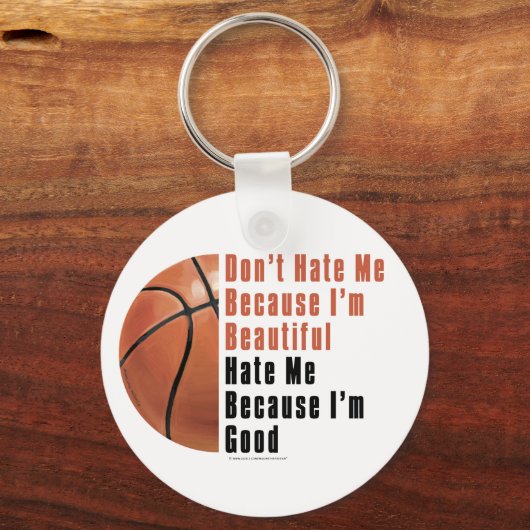 Im Beauful Im Good Basketball Sleutelhanger (Voorkant)