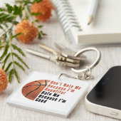 Im Beauful Im Good Basketball Sleutelhanger (Voorkant Rechts)
