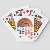 Im Beauful Im Good Basketball Speelkaarten (Achterkant)