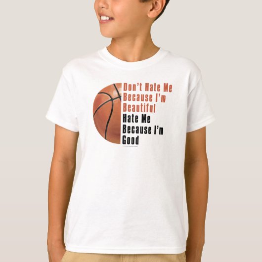 Im Beauful Im Good Basketball T-shirt (Voorkant)