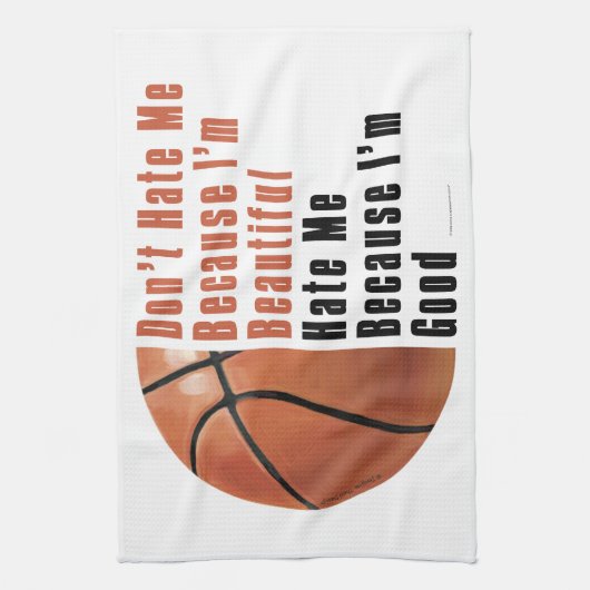 Im Beauful Im Good Basketball Theedoek (Verticaal)