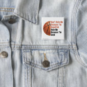 Im Beauful Im Good Basketball Vierkante Button 5,1 Cm (In situ)