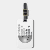 Im Beauful Im Good Bowling Grey Bagagelabel (Voorkant verticaal)