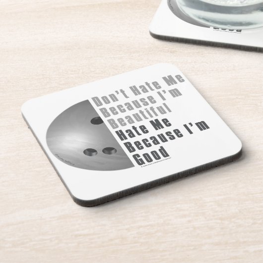 Im Beauful Im Good Bowling Grey Drankjes Onderzetter (Linkerzijde)