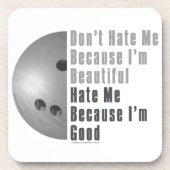 Im Beauful Im Good Bowling Grey Drankjes Onderzetter (Voorkant)