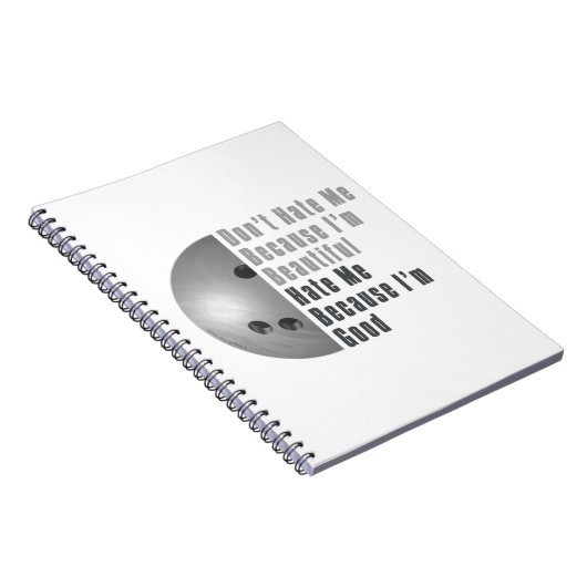 Im Beauful Im Good Bowling Grey Notitieboek (Rechterzijde)