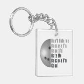 Im Beauful Im Good Bowling Grey Sleutelhanger (Voorkant Links)