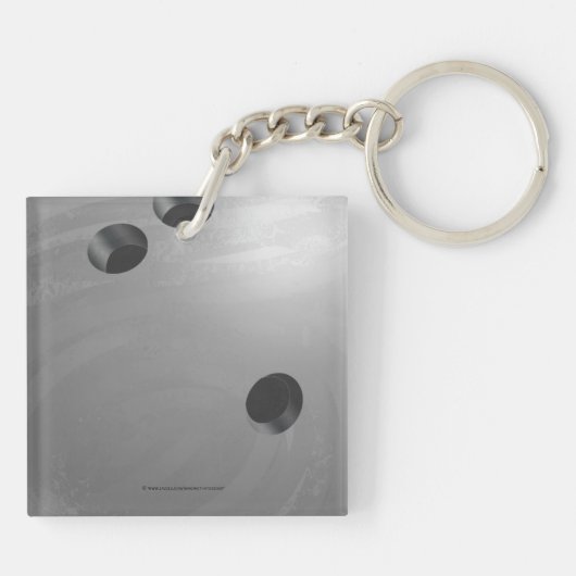 Im Beauful Im Good Bowling Grey Sleutelhanger (Achterkant)