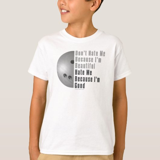 Im Beauful Im Good Bowling Grey T-shirt (Voorkant)