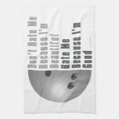 Im Beauful Im Good Bowling Grey Theedoek (Verticaal)
