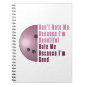 Im Beauful Im Good Bowling roze Notitieboek (Voorkant)