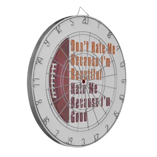 Im Beauful Im Good Football Dartbord (Voorkant Links)