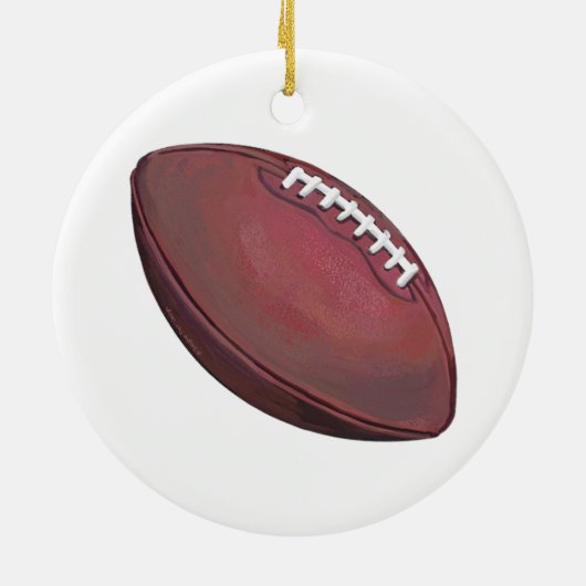 Im Beauful Im Good Football Keramisch Ornament (Achterkant)