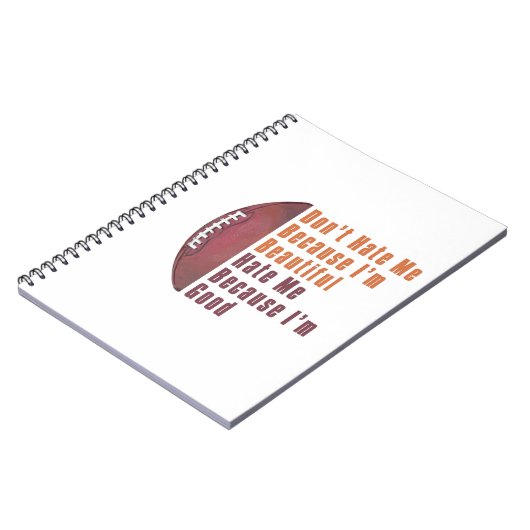 Im Beauful Im Good Football Notitieboek (Linkerzijde)