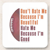 Im Beauful Im Good Football Onderzetter (Voorkant)