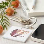 Im Beauful Im Good Football Sleutelhanger (Voorkant Rechts)