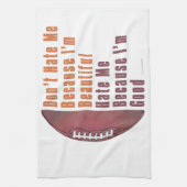 Im Beauful Im Good Football Theedoek (Verticaal)