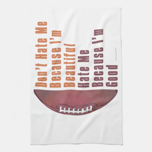 Im Beauful Im Good Football Theedoek (Verticaal)