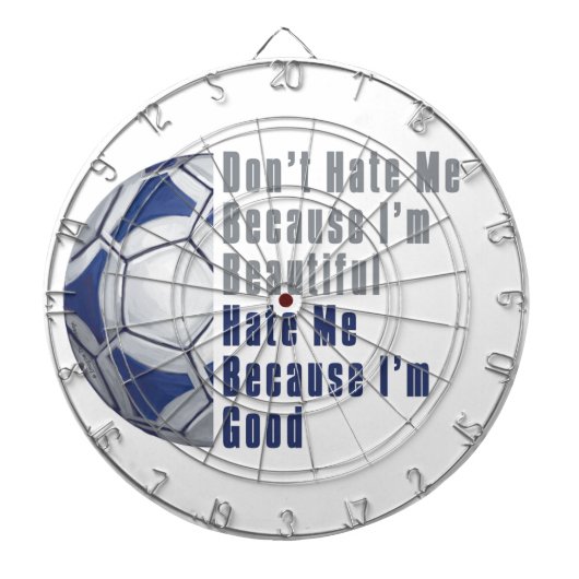 Im Beauful Im Good Futbal Dartbord (Voorkant)