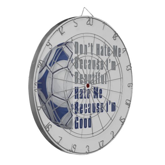 Im Beauful Im Good Futbal Dartbord (Voorkant Links)