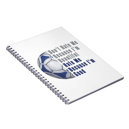 Im Beauful Im Good Futbal Notitieboek (Rechterzijde)