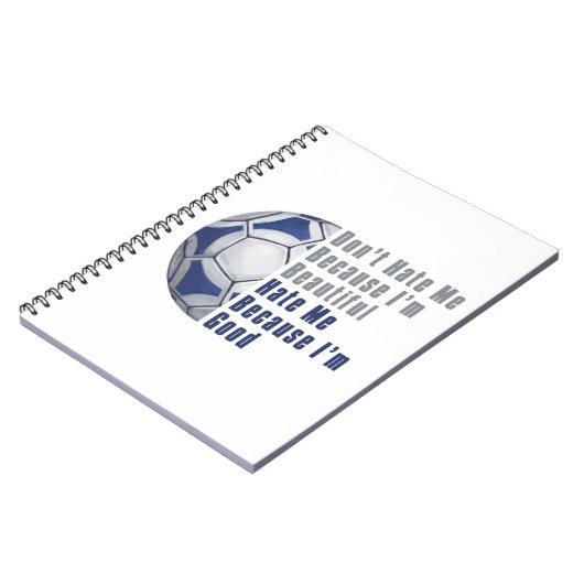 Im Beauful Im Good Futbal Notitieboek (Linkerzijde)