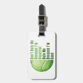 Im Beauful Im Good Tennis Ball Bagagelabel (Voorkant verticaal)