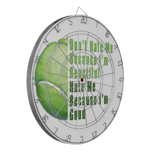 Im Beauful Im Good Tennis Ball Dartbord (Voorkant Links)