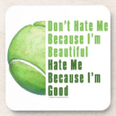 Im Beauful Im Good Tennis Ball Drankjes Onderzetter (Voorkant)