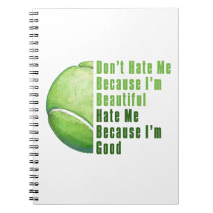 Im Beauful Im Good Tennis Ball Notitieboek
