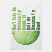 Im Beauful Im Good Tennis Ball Theedoek (Verticaal)