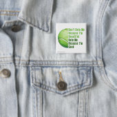 Im Beauful Im Good Tennis Ball Vierkante Button 5,1 Cm (In situ)