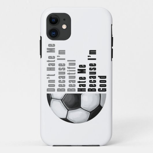 Im Beauful Im Good Voetbal Case-Mate iPhone Case (Achterkant)