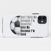 Im Beauful Im Good Voetbal Case-Mate iPhone Case (Achterkant (horizontaal))
